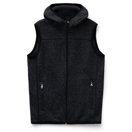 Жилет с капюшоном унисекс Gotland, черный Жилет с капюшоном унисекс Gotland, черный