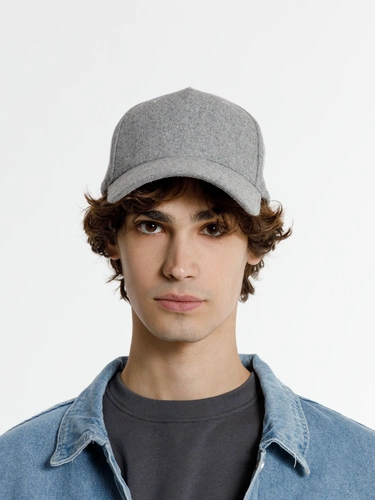 Бейсболка Woolridge, серый меланж Бейсболка Woolridge, серый меланж