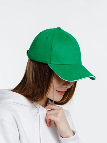 Бейсболка Spiker, зеленая с белым Бейсболка Spiker, зеленая с белым