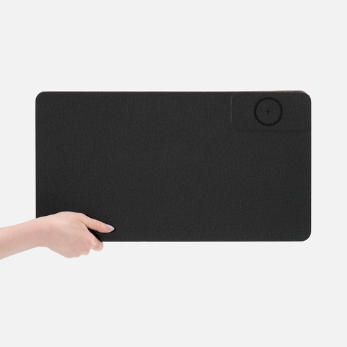 Складной стол для ноутбука с беспроводной зарядкой Kickstand Table, серый Складной стол для ноутбука с беспроводной зарядкой Kickstand Table, серый