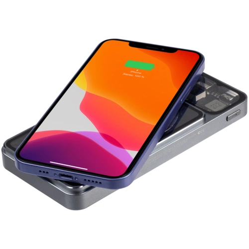 Магнитный беспроводной аккумулятор Cooper Prime 10000 мАч, темно-серый Магнитный беспроводной аккумулятор Cooper Prime 10000 мАч, темно-серый