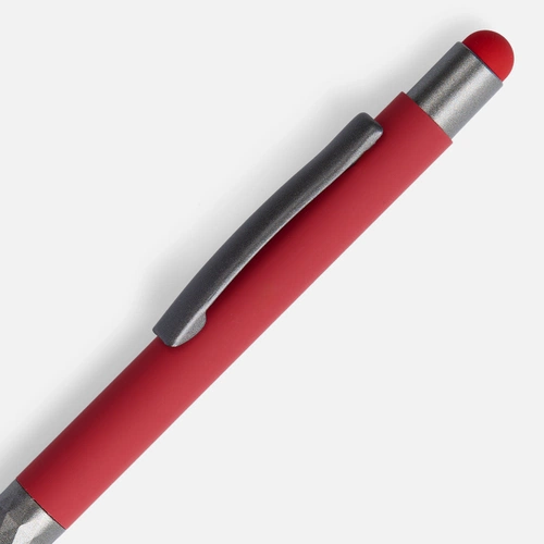 Ручка шариковая Digit Soft Touch со стилусом, красная Ручка шариковая Digit Soft Touch со стилусом, красная