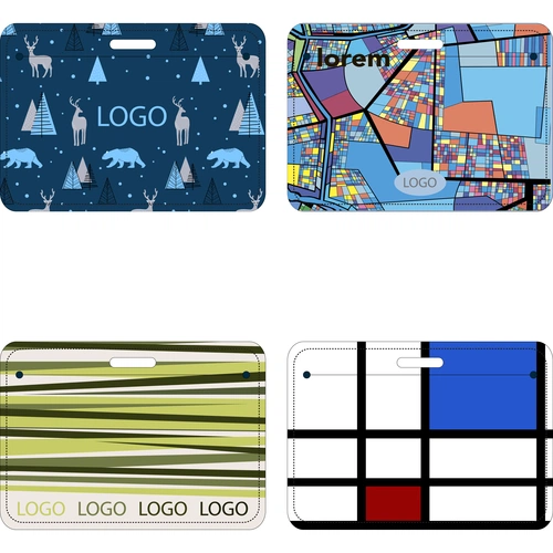 Карман для пропуска Saff Plus на заказ, горизонтальный Карман для пропуска Saff Plus на заказ, горизонтальный