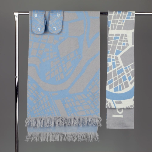 Шарф на заказ Tricksy Classic Net, L, полушерсть Шарф на заказ Tricksy Classic Net, L, полушерсть