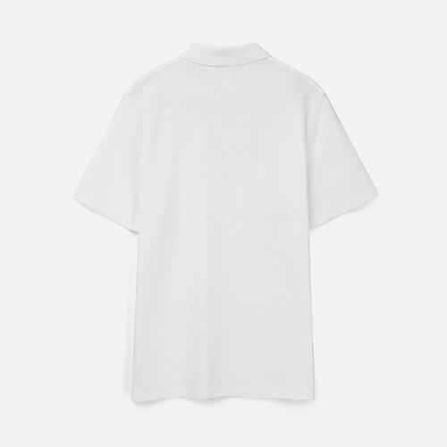 Рубашка поло унисекс Tervise, белая Рубашка поло унисекс Tervise, белая