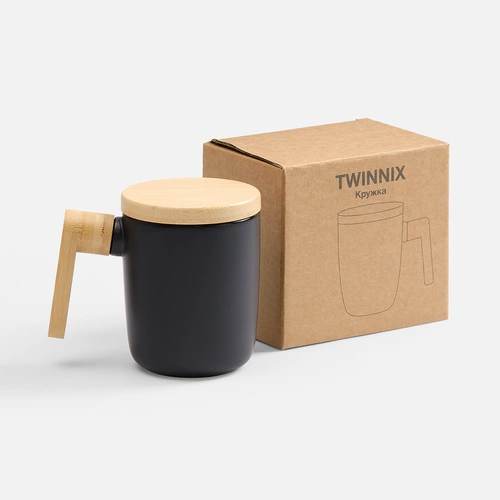 Кружка Twinnix, черная Кружка Twinnix, черная