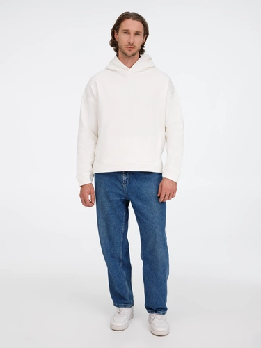 Худи оверсайз унисекс Tolla, молочное Худи оверсайз унисекс Tolla, молочное