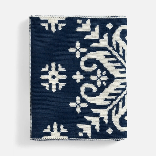 Шарф Wintertude L, синий с белым Шарф Wintertude L, синий с белым