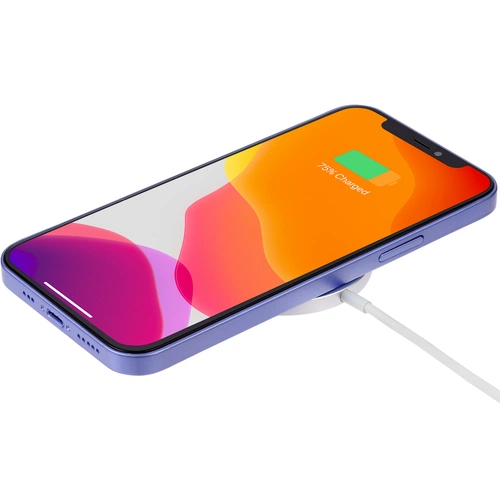 Беспроводное зарядное устройство с магнитами Magmate, серебристое Беспроводное зарядное устройство с магнитами Magmate, серебристое