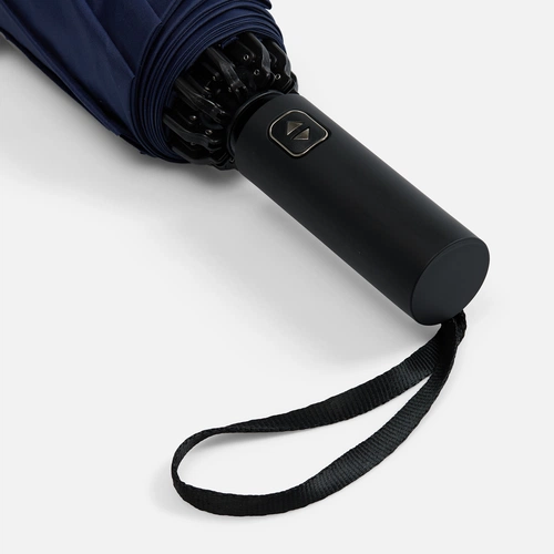 Зонт обратного сложения twoGether с двойным куполом, темно-синий Зонт обратного сложения twoGether с двойным куполом, темно-синий