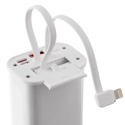 Аккумулятор с быстрой зарядкой Trellis Geek 10000 мАч, белый Аккумулятор с быстрой зарядкой Trellis Geek 10000 мАч, белый