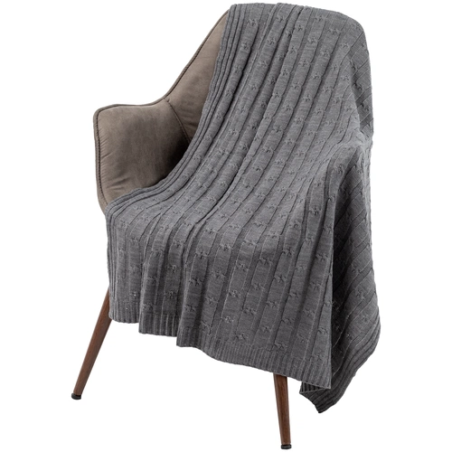 Плед Trenza, серый Плед Trenza, серый