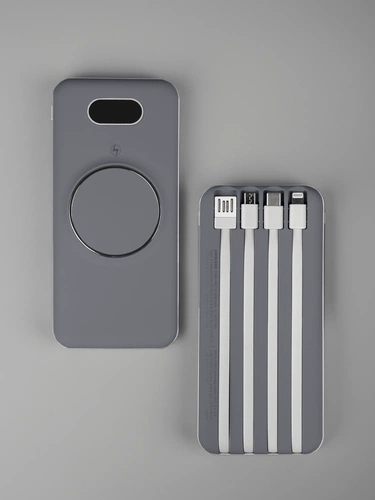 Внешний аккумулятор Omni Pro 10000 мАч, серый Внешний аккумулятор Omni Pro 10000 мАч, серый