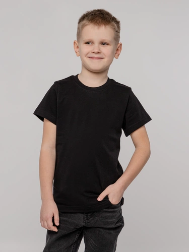 Футболка детская T-Bolka Kids, черная Футболка детская T-Bolka Kids, черная