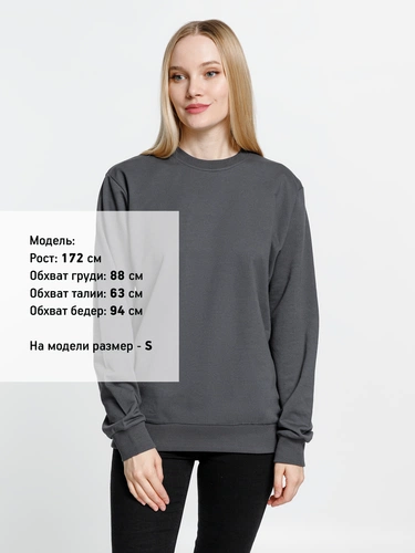 Свитшот Toima 2.0, темно-серый (графит) Свитшот Toima 2.0, темно-серый (графит)