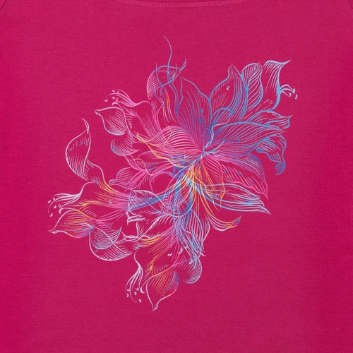 Футболка женская Vibrance, темно-розовая (фуксия) Футболка женская Vibrance, темно-розовая (фуксия)
