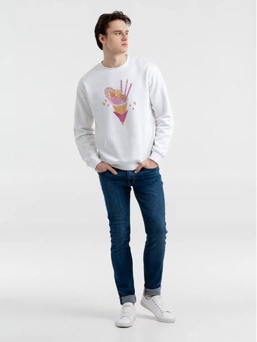 Толстовка «Осака. Каммихин», белая Толстовка «Осака. Каммихин», белая