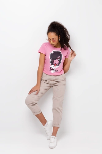 Футболка женская «Меламед. Prince», розовая Футболка женская «Меламед. Prince», розовая