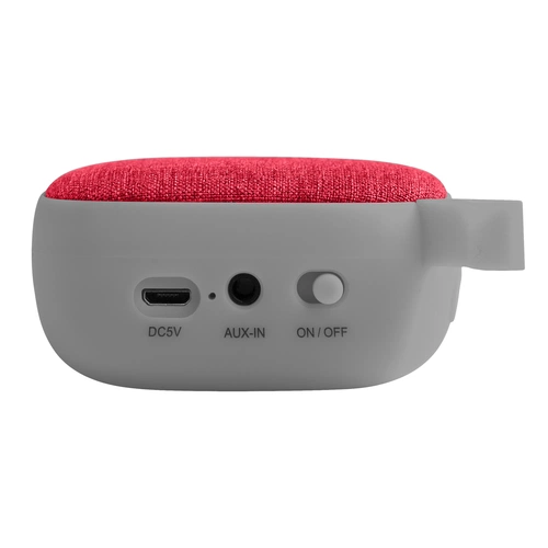 Беспроводная колонка Chubby, серая с красным Беспроводная колонка Chubby, серая с красным