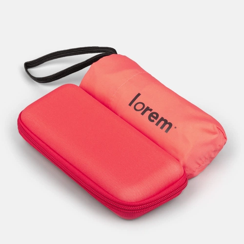 Зонт складной Five, светло-красный с нанесением