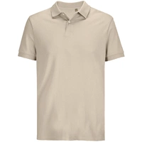 Рубашка поло унисекс Pacific, бежевая (льняная)