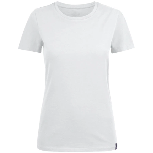 Футболка женская Ladies American U, белая Футболка женская Ladies American U, белая