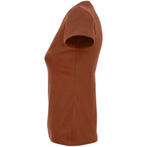 Футболка женская Imperial Women 190, коричневая (терракотовая) Футболка женская Imperial Women 190, коричневая (терракотовая)