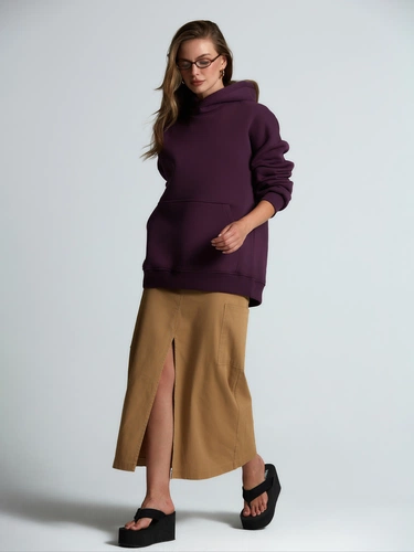 Худи Kulonga Oversize, фиолетовое Худи Kulonga Oversize, фиолетовое