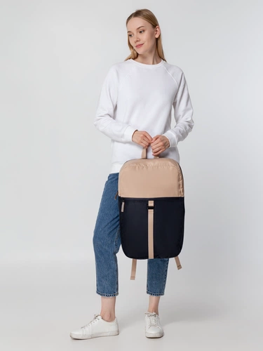 Рюкзак coolStuff, темно-синий с бежевым Рюкзак coolStuff, темно-синий с бежевым