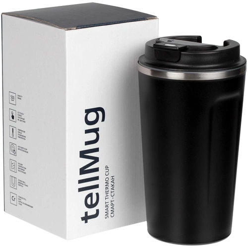 Смарт-стакан tellMug с заменяемой батареей, черный Смарт-стакан tellMug с заменяемой батареей, черный