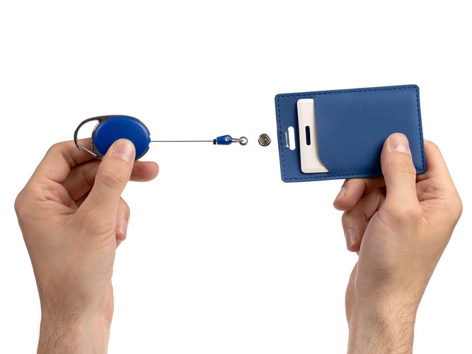 Ретрактор Access New с карабином, синий Ретрактор Access New с карабином, синий