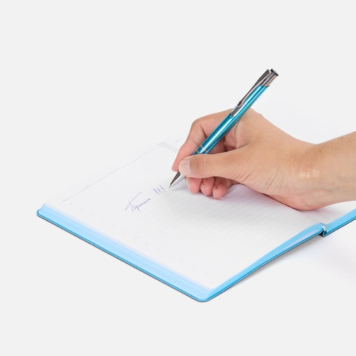 Ручка шариковая Keskus, бирюзовая Ручка шариковая Keskus, бирюзовая