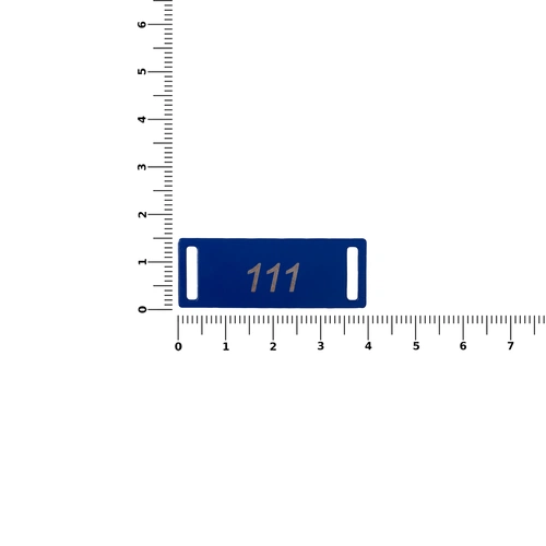 Шильдик металлический Kova, синий Шильдик металлический Kova, синий