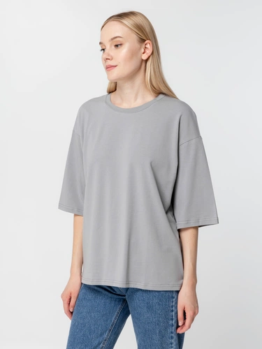 Футболка унисекс оверсайз Street Vibes, серая Футболка унисекс оверсайз Street Vibes, серая