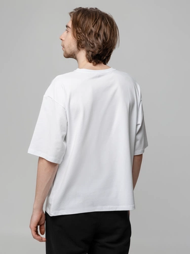 Футболка унисекс оверсайз Street Vibes, молочно-белая Футболка унисекс оверсайз Street Vibes, молочно-белая