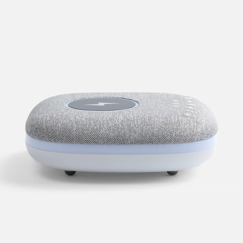 Bluetooth-колонка с беспроводной зарядкой и подсветкой Terrafonic, серая Bluetooth-колонка с беспроводной зарядкой и подсветкой Terrafonic, серая