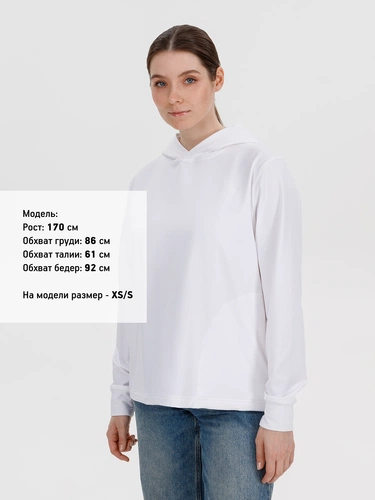 Худи унисекс Morfiss, белое Худи унисекс Morfiss, белое