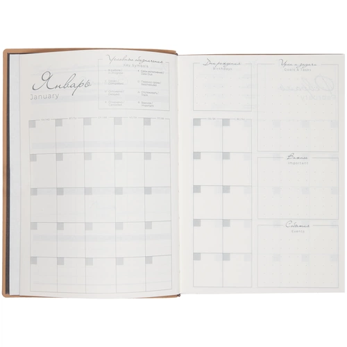 Ежедневник Anaconda, недатированный, серебристый Ежедневник Anaconda, недатированный, серебристый