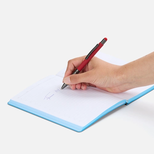 Ручка шариковая Digit Soft Touch со стилусом, красная Ручка шариковая Digit Soft Touch со стилусом, красная