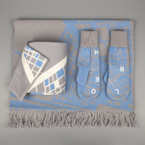 Шарф на заказ Tricksy Classic Net, L, полушерсть Шарф на заказ Tricksy Classic Net, L, полушерсть