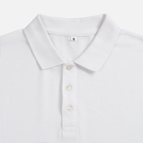 Рубашка поло унисекс Tervise, белая Рубашка поло унисекс Tervise, белая