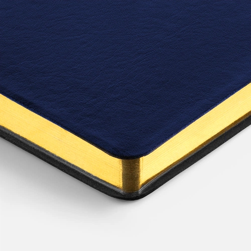 Ежедневник Nebraska Flex, недатированный, синий с золотистым Ежедневник Nebraska Flex, недатированный, синий с золотистым