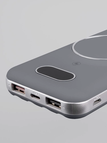 Внешний аккумулятор Omni Pro 10000 мАч, серый Внешний аккумулятор Omni Pro 10000 мАч, серый