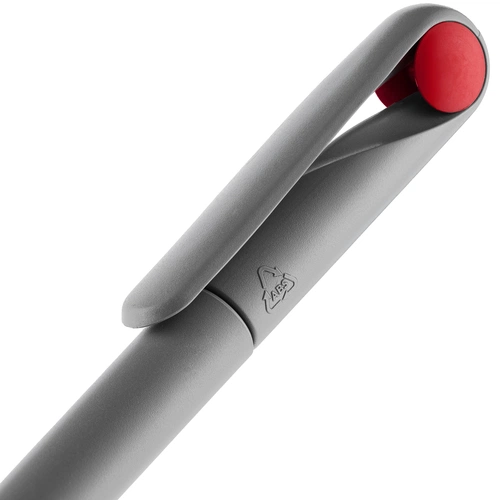 Ручка шариковая Prodir DS1 TMM Dot, серая с красным Ручка шариковая Prodir DS1 TMM Dot, серая с красным
