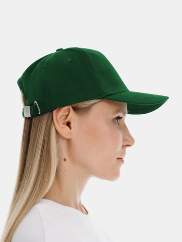 Бейсболка Long Beach, темно-зеленая Бейсболка Long Beach, темно-зеленая