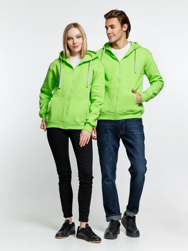 Толстовка на молнии с капюшоном Siverga Heavy, зеленое яблоко Толстовка на молнии с капюшоном Siverga Heavy, зеленое яблоко