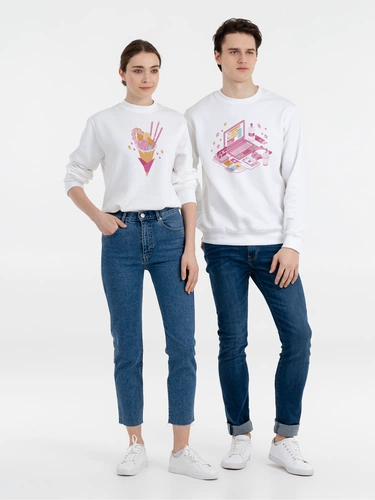 Толстовка «Осака. Каммихин», белая Толстовка «Осака. Каммихин», белая