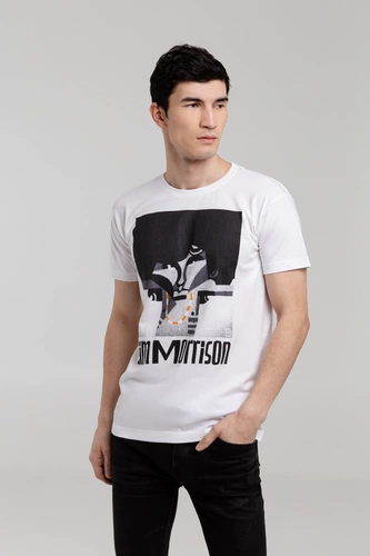 Футболка «Меламед. Jim Morrison», белая Футболка «Меламед. Jim Morrison», белая