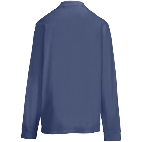 Рубашка поло унисекс с длинным рукавом Pacific LSL, синяя (джинс) Рубашка поло унисекс с длинным рукавом Pacific LSL, синяя (джинс)