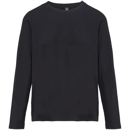 Футболка с длинным рукавом женская Monarch Women, черная Футболка с длинным рукавом женская Monarch Women, черная